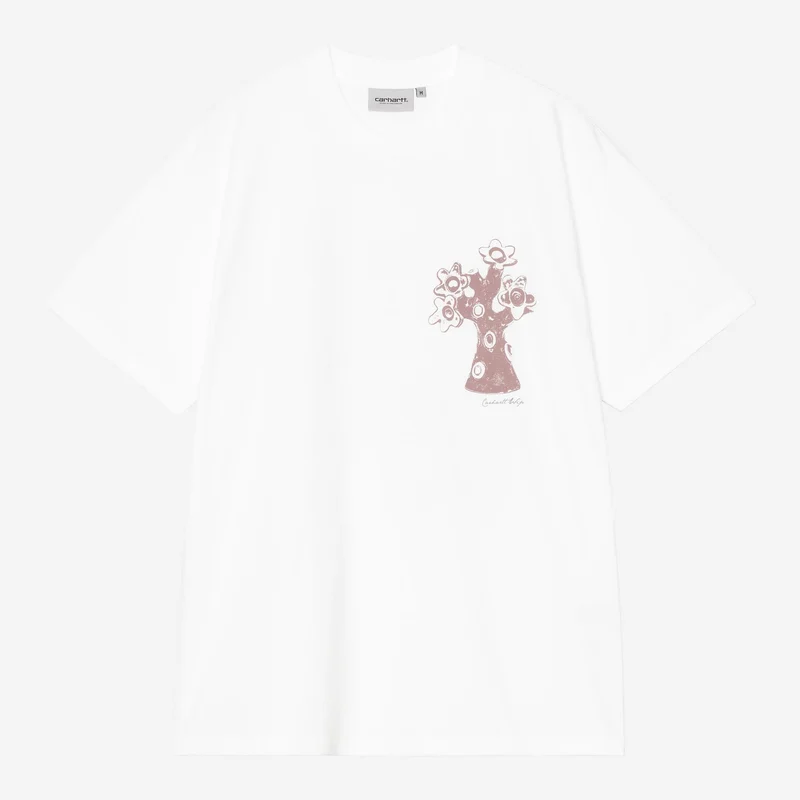 Carhartt WIP Forma T-shirt voor heren | Wit, zware stonewash
