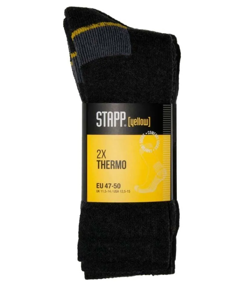 Werksokken Stapp Yellow Thermo 2-pack