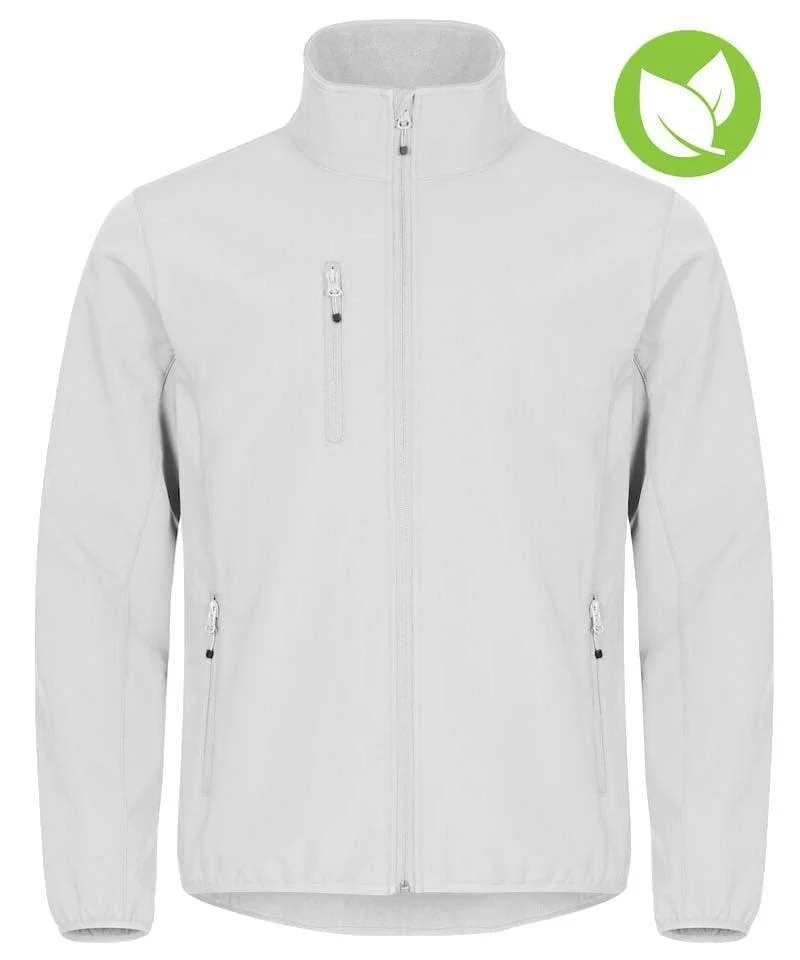 Softshell jas Clique classic wit
