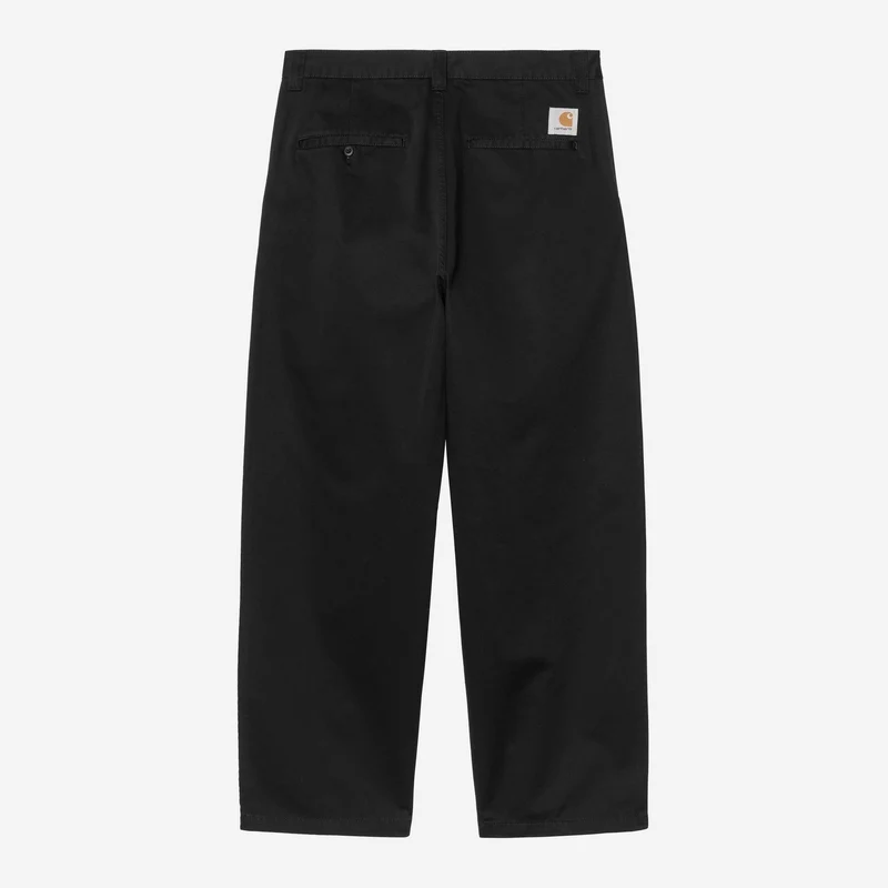 Carhartt WIP HEREN Brady Broek | Zwart met steenwassing