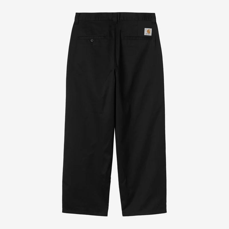 Carhartt WIP HEREN Brady Double Knee Chino broek | Zwart gewassen