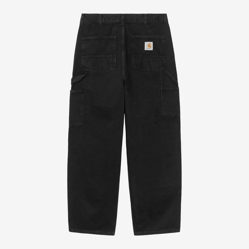 Carhartt WIP Heren OG Double Knee Broek | Zwart met steenwassing