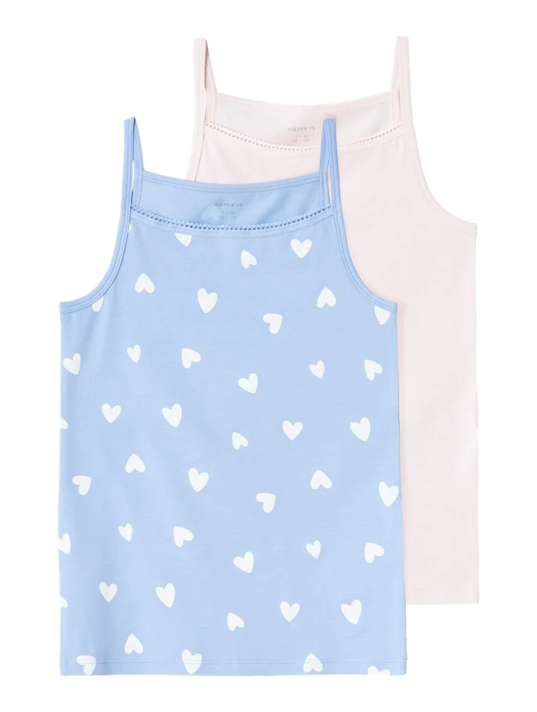 Name it 2-pak meisjes hemdjes - Serenity Heart
