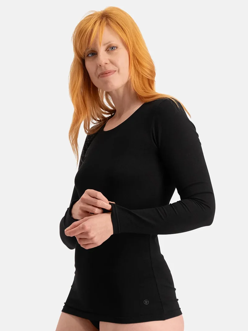 Bamboo Basics 2-pak Extra lange shirts Lange mouw - Lara