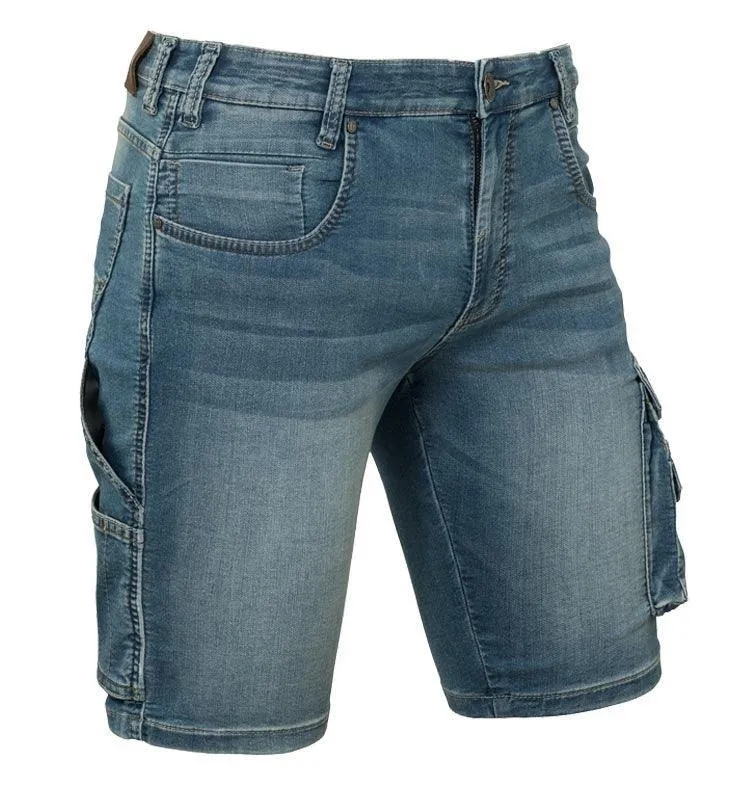 Korte werkbroek denim stretch Ralph Brams Workwear