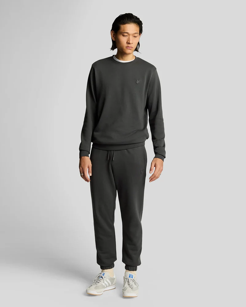 Lyle & Scott Slim fit joggingbroek voor heren van superfijn katoen | Gunmetal
