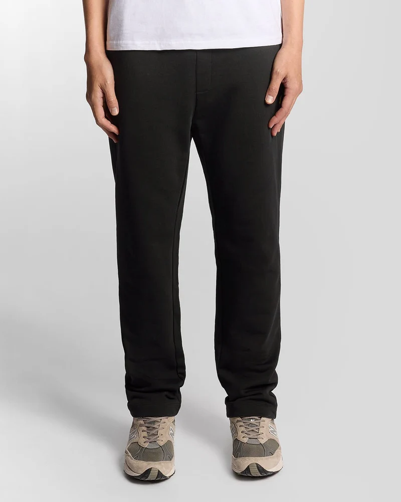 Lyle & Scott Heren joggingbroek met rechte pijpen van katoen | Gitzwart