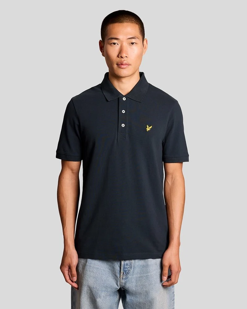 Lyle & Scott Heren katoenen poloshirt | Greystone