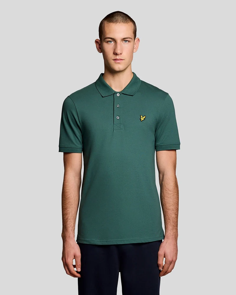 Lyle & Scott Heren katoenen poloshirt | Everglade
