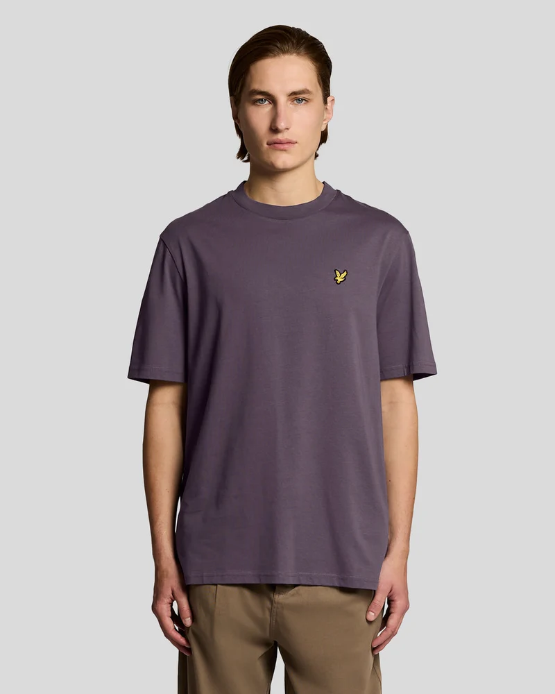 Lyle & Scott Oversized katoenen T-shirt met ronde hals voor heren | Graystone
