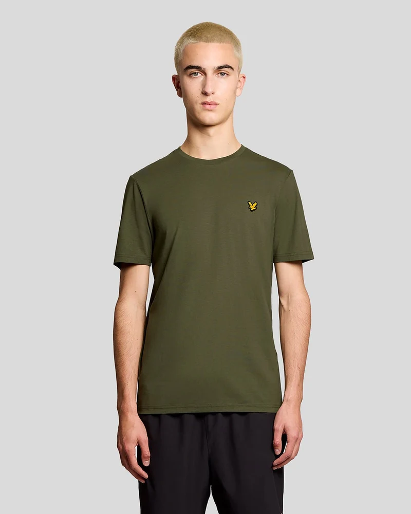 Lyle & Scott Heren sport T-shirt met korte mouwen | Cactusgroen