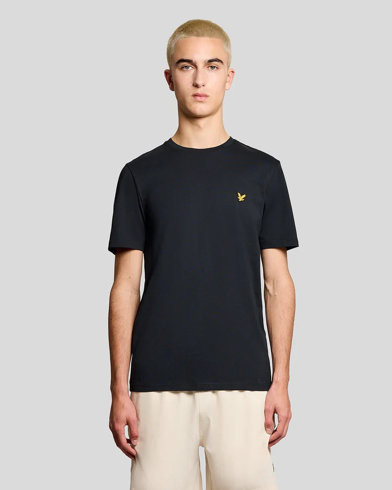Lyle & Scott Heren sport T-shirt met korte mouwen | Donkerblauw