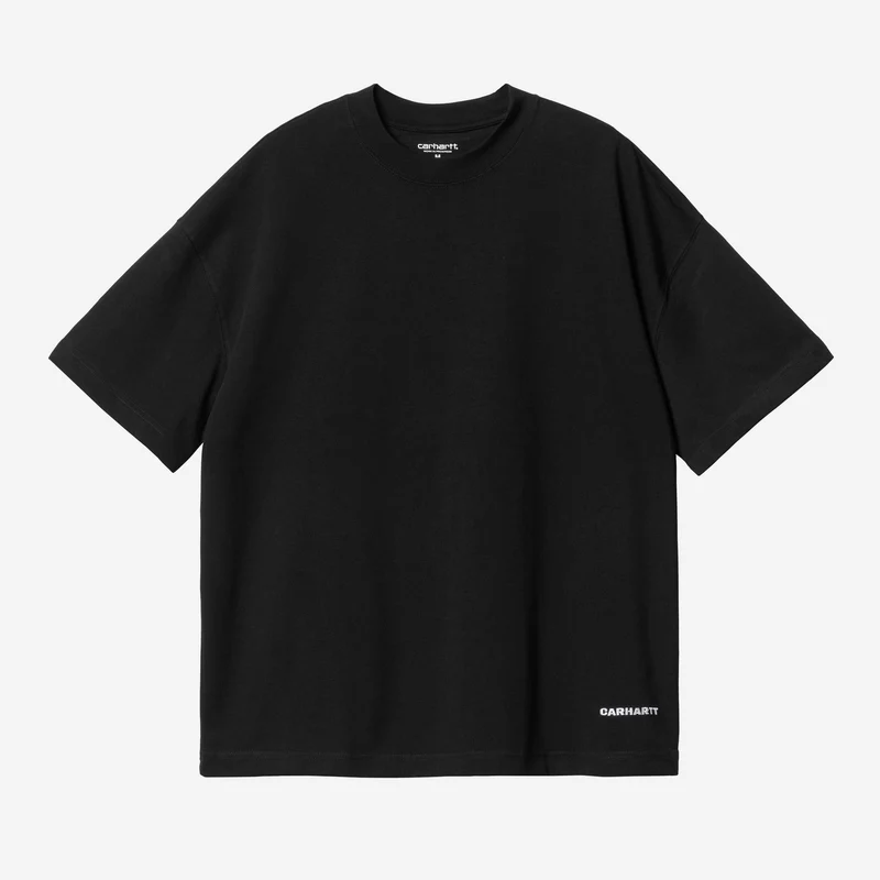 Carhartt WIP Heren Link Script T-shirt | Zwart Wit