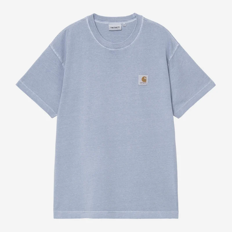 Carhartt WIP Nelson T-shirt voor heren | Zachtblauw, geverfd