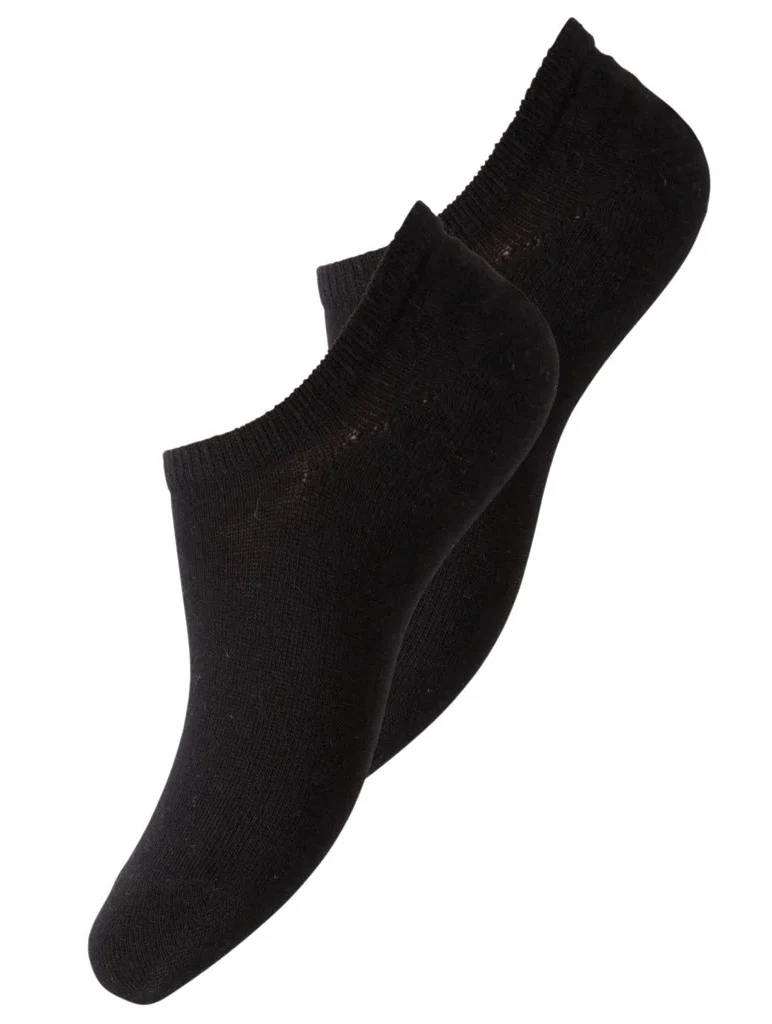 Pieces 2-paar dames sneaker sokken