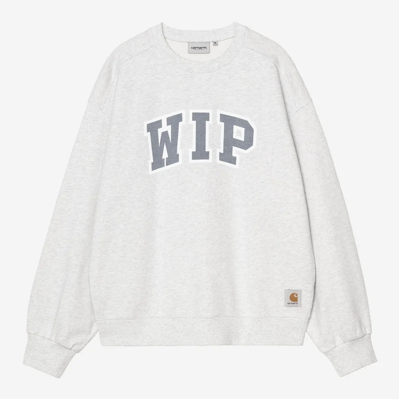 Carhartt WIP Heren WIP III Sweatshirt | Ash Heather Heavy Stone Washed