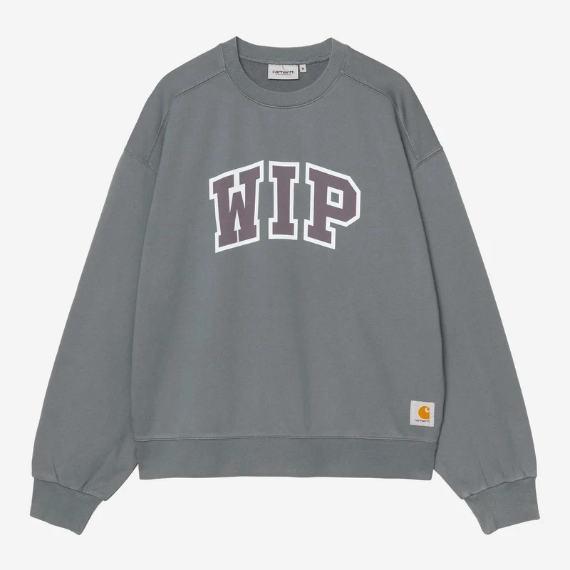 Carhartt WIP Heren WIP III Sweatshirt | Comfortabele blauwe, zwaar gewassen uitvoering