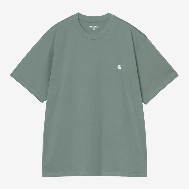 Carhartt WIP Madison T-shirt voor heren | Groen en wit van fluweel