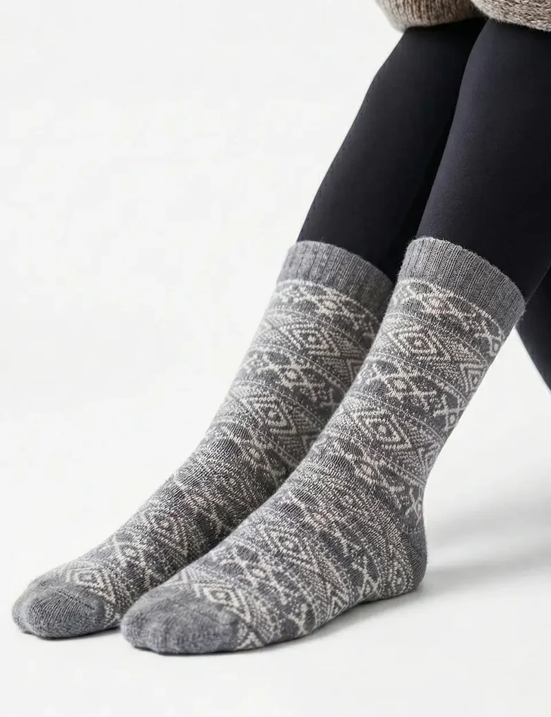 Homesocks bedsokken met wol - Warme huissokken