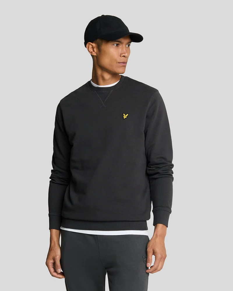 Lyle & Scott Heren sweatshirt met ronde hals | Gunmetal