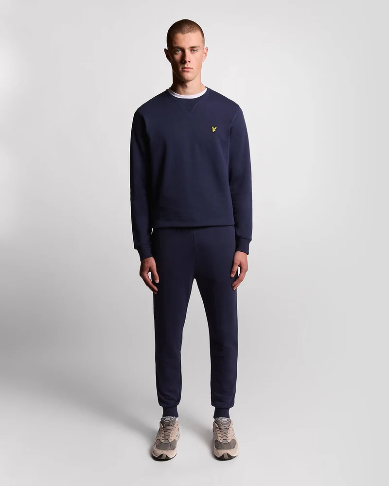 Lyle & Scott Nauwsluitende katoenen joggingbroek voor heren | Marineblauw