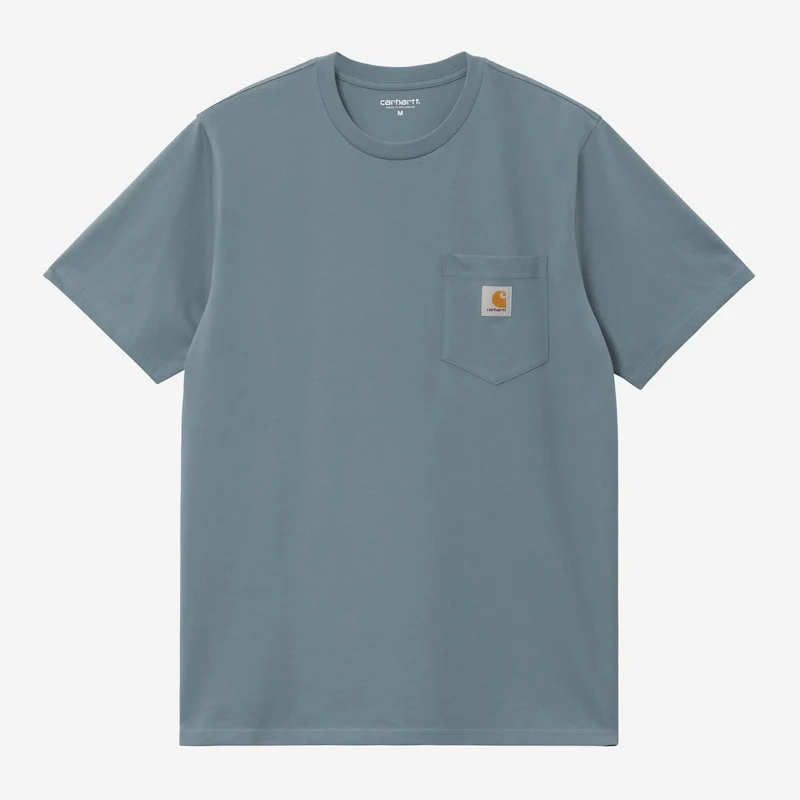 Carhartt WIP Heren T-shirt met borstzak | Fluweelblauw