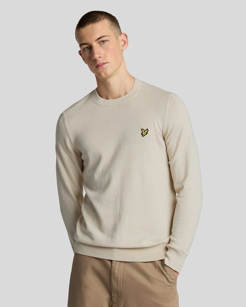 Lyle & Scott Trui met ronde hals van katoen-merinowol voor heren | Cove