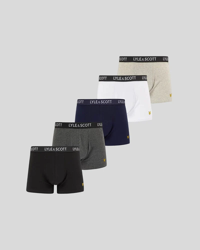 Lyle & Scott Miller boxershorts voor heren | 5-pack | Gemengd