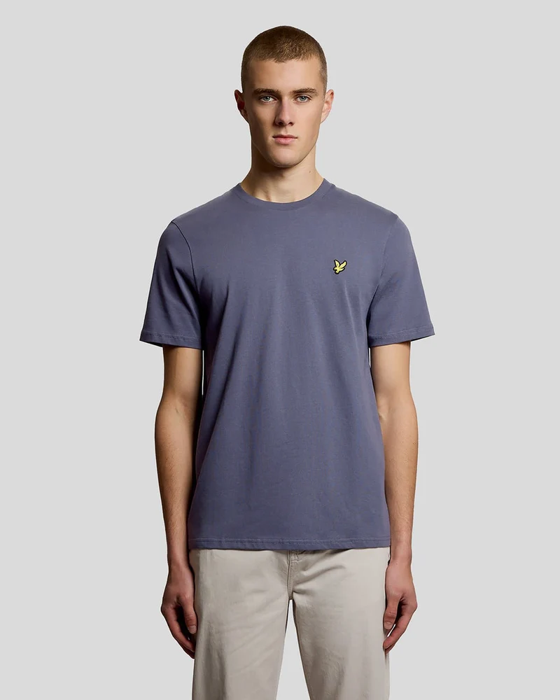 Lyle & Scott Heren katoenen T-shirt met ronde hals | Greystone