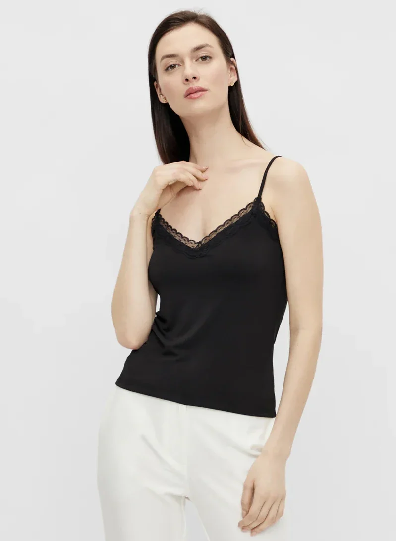 Pieces dames hemd kant - Lace singlet kate