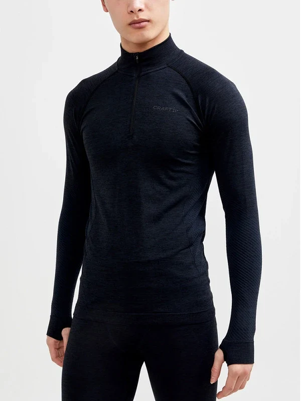 Craft thermoshirt heren lange mouw met rits - Core dry