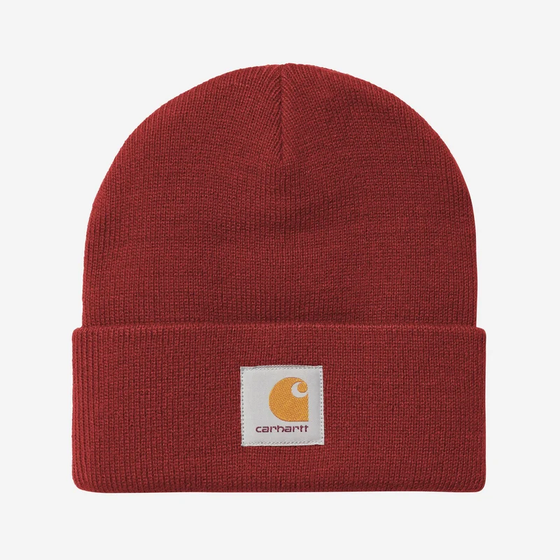 Carhartt WIP Unisex korte horlogehoed | Scharlakenrood