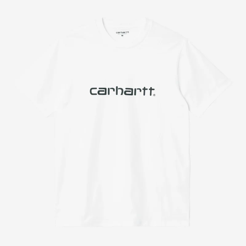 Carhartt WIP Heren Script T-shirt | Wit / Zwart