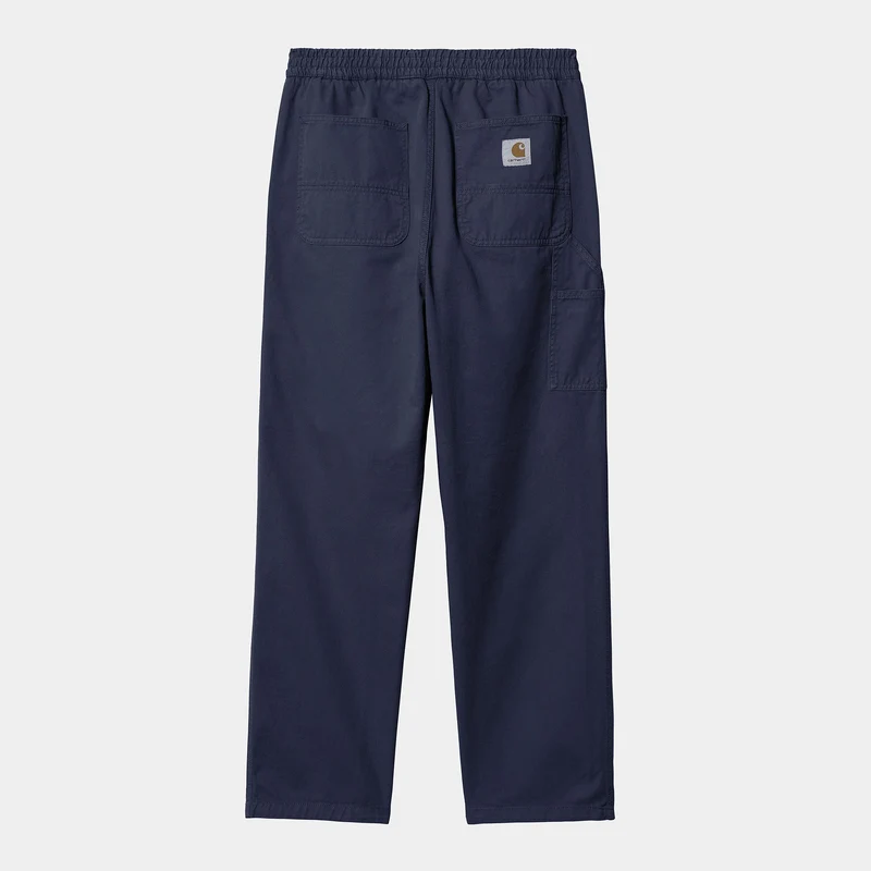 Carhartt WIP HEREN Flint Moraga Twill Pantalon | Donkerblauw, geverfd