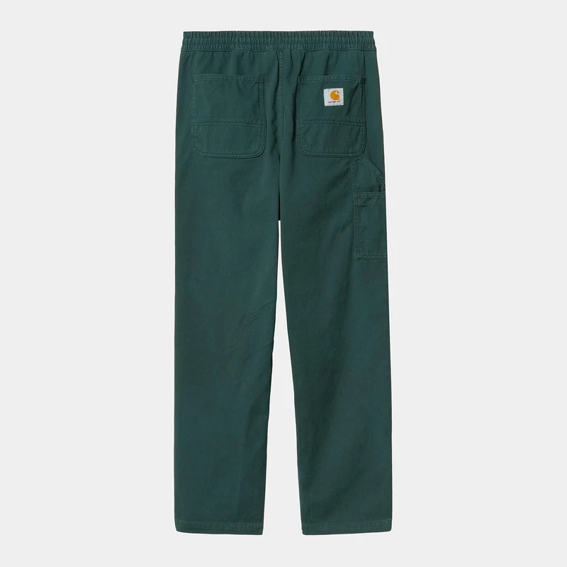 Carhartt WIP HEREN Flint Moraga Twill Pant | Donkere dennenkleur, geverfd