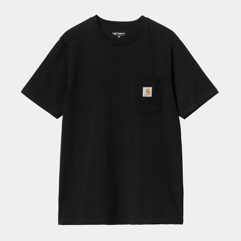 Carhartt WIP Heren T-shirt met zak | Zwart