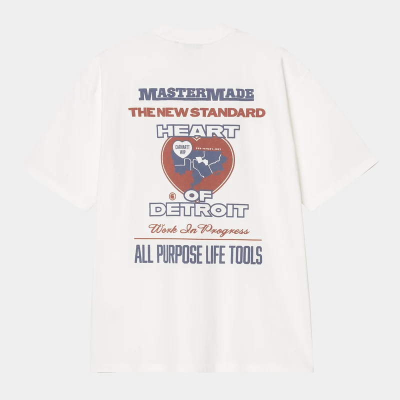 Carhartt WIP Heren Arcan Heavy Stone Wash T-shirt | Wit
