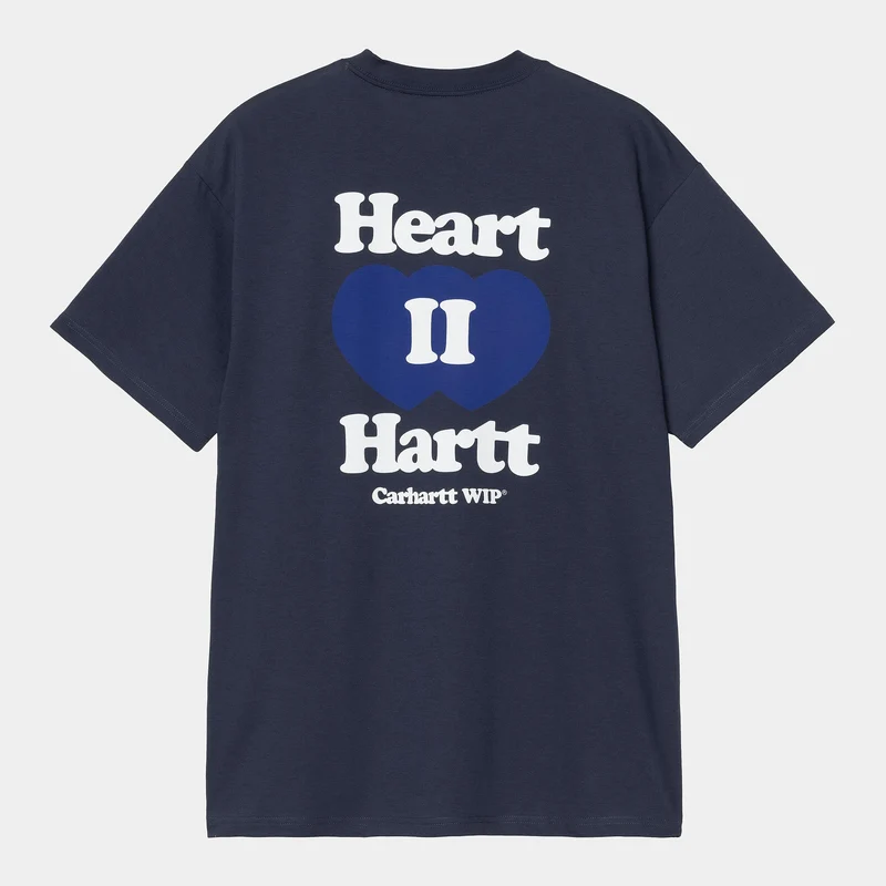 Carhartt WIP Heren Heart II Hartt T-shirt | Blauw