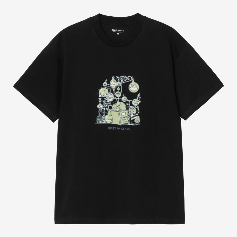 Carhartt WIP Heren Beaker T-shirt | Zwart