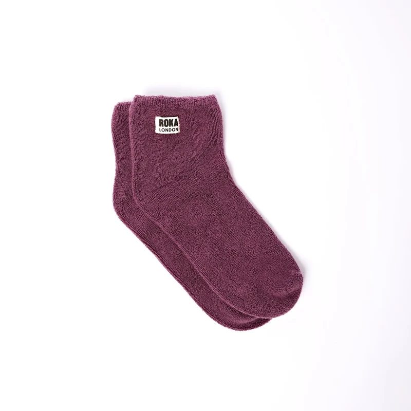 ROKA Watford biologische katoenen crop sokken | Berry