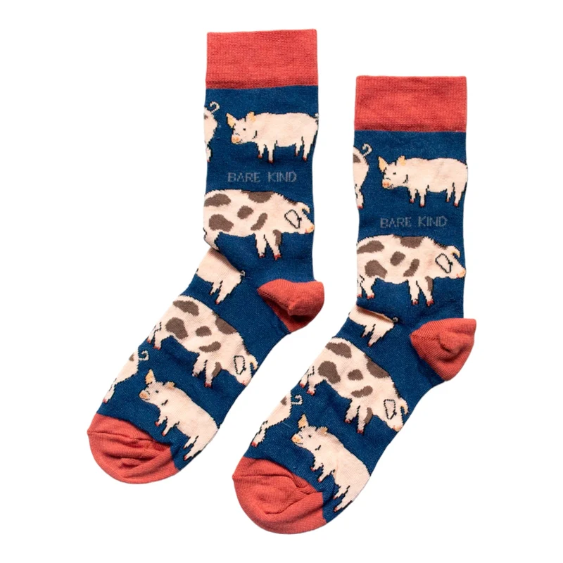 Bare Kind Red de varkens bamboe sokken