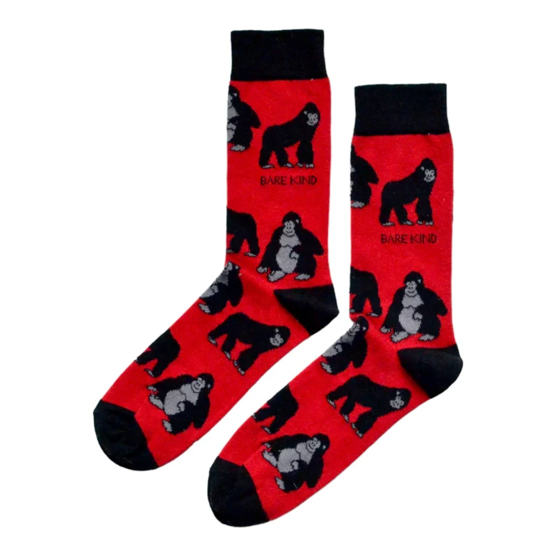 Bare Kind Red de Gorilla bamboe sokken