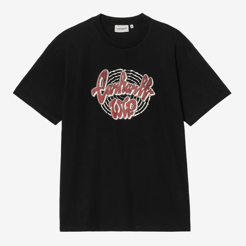 Carhartt WIP Heren Chedda T-shirt | Zwart Heavy Stone Wash