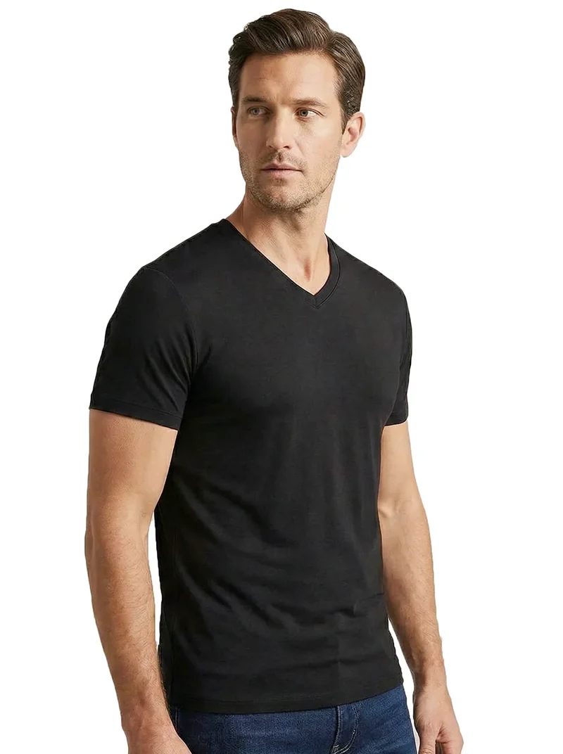 Apollo 2-pack heren T-shirts - Bamboe V-hals