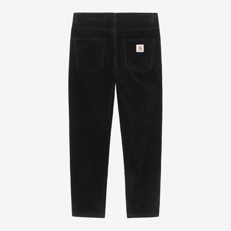 Carhartt WIP HEREN Newel Ford Corduroy Broek | Zwart Gewassen