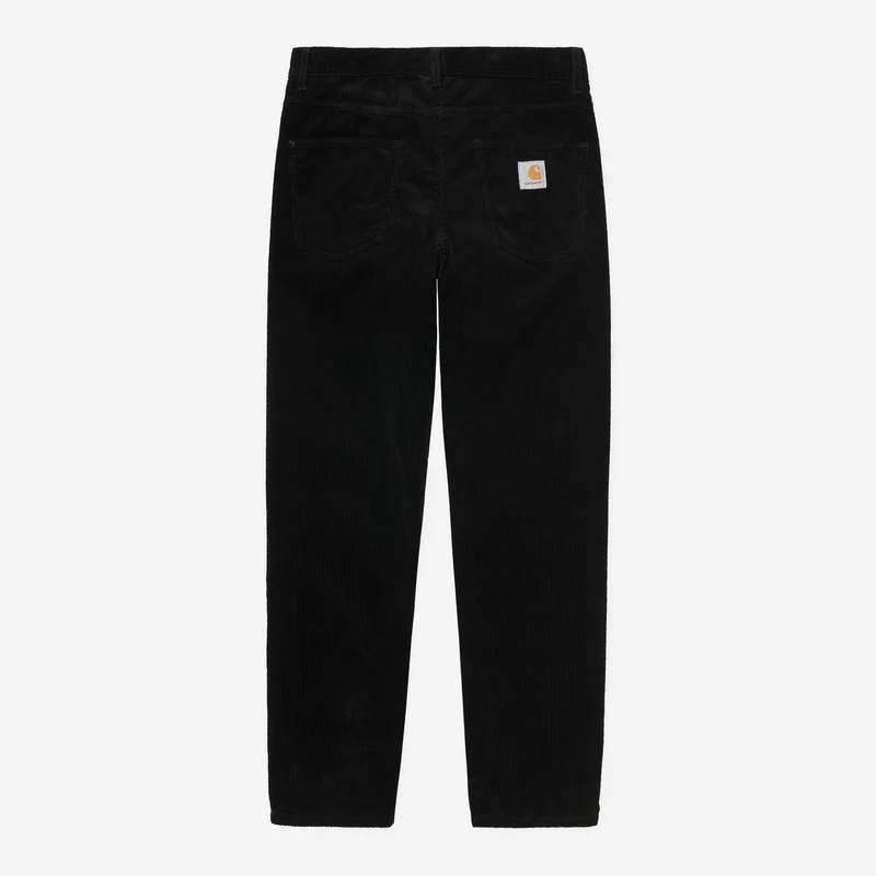 Carhartt WIP HEREN Newel Coventry corduroy broek | Zwart gewassen