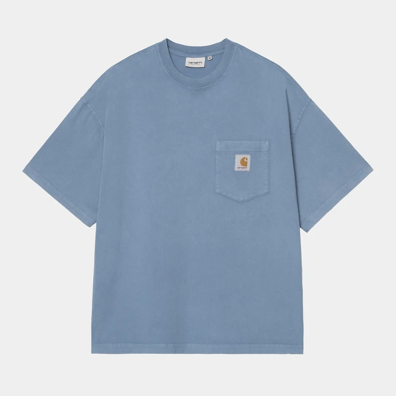 Carhartt WIP Hudson Chalk Wash Pocket T-shirt voor heren | Sorrent