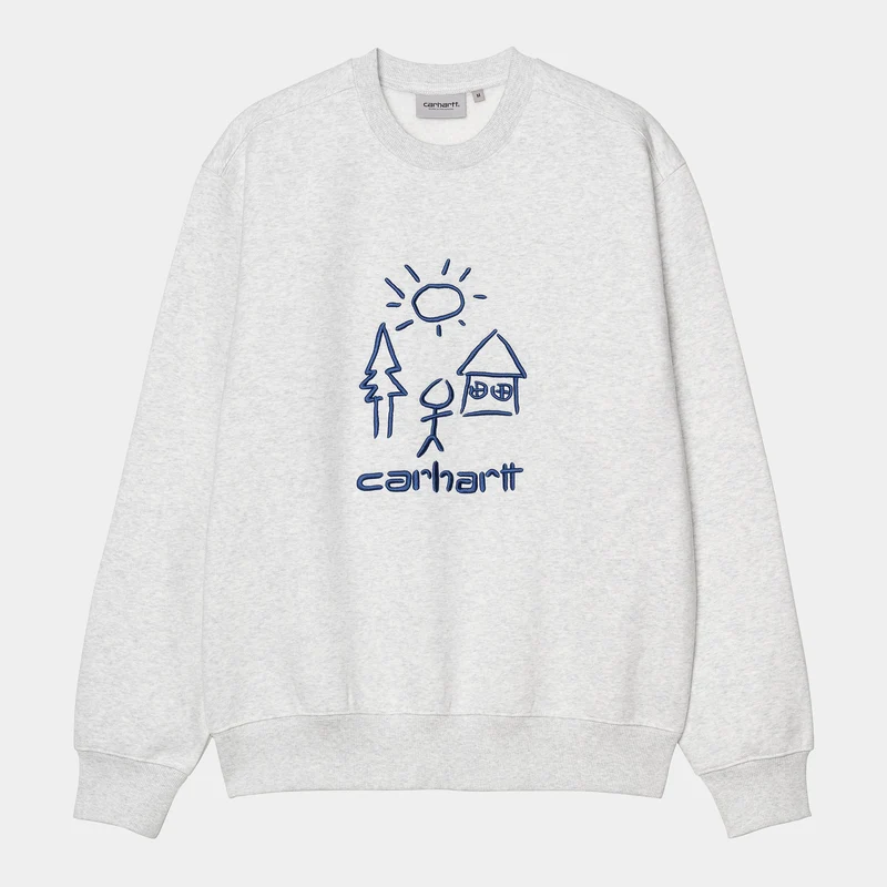 Carhartt WIP Heren Masterpiece Sweatshirt | Ash Heather