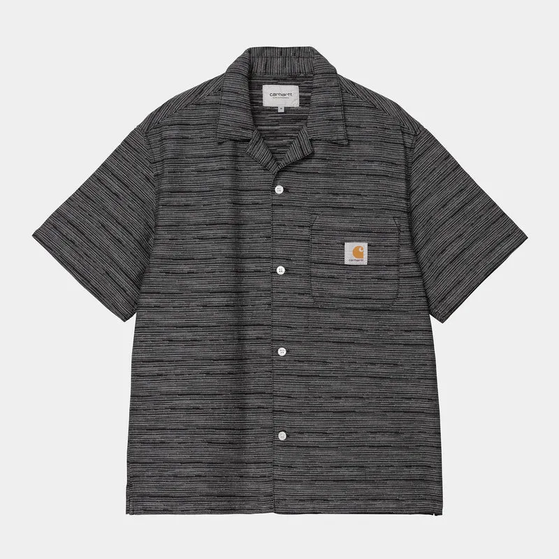 Carhartt WIP Heren Gellar-streepoverhemd | Zwart
