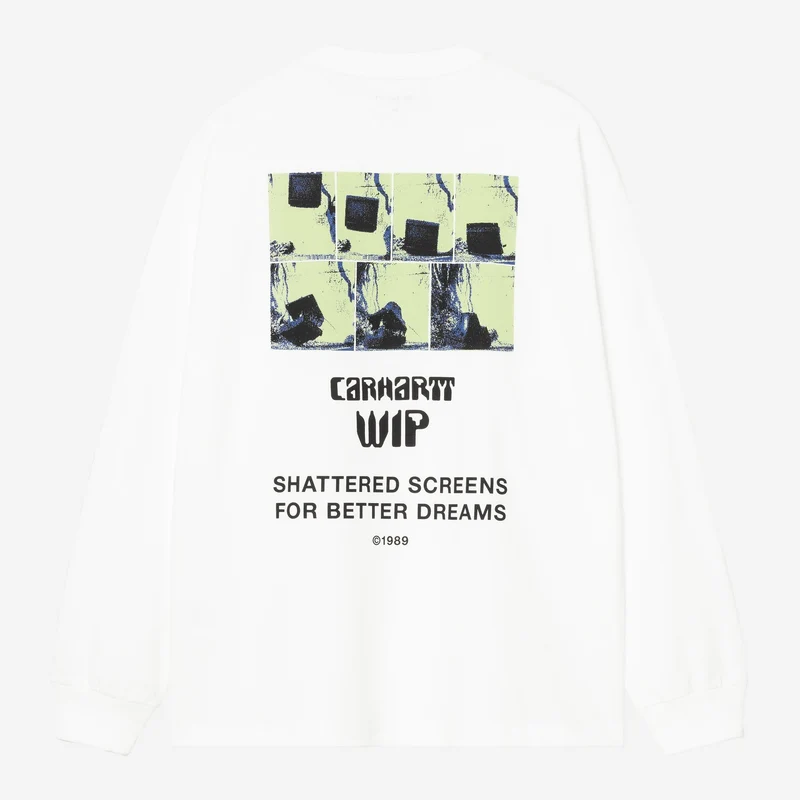 Carhartt WIP Heren Better Dreams T-shirt met lange mouwen | Wit